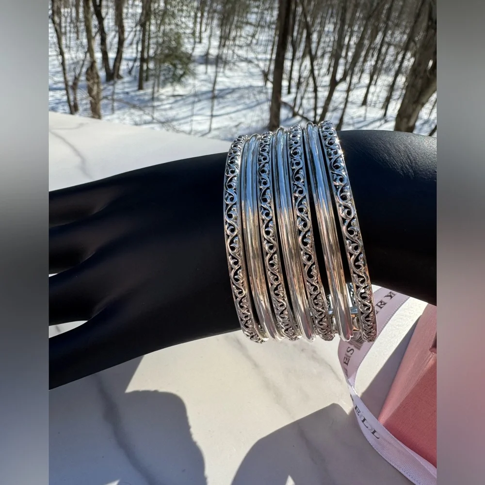 CHARLES KRYPELL Love You 7 Days A Week Multi Bangle Bracelet Set - Picture 4 of 8